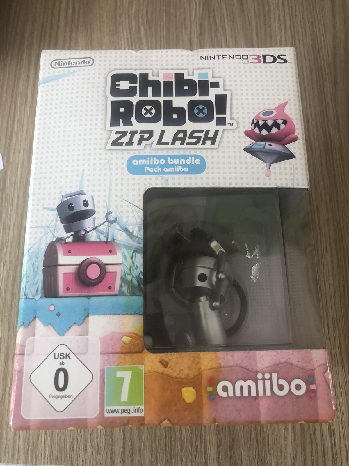 CHIBI ROBO CHIBIROBO ZIP LASH AMIIBO BUNDLE PACK NINTENDO 3D